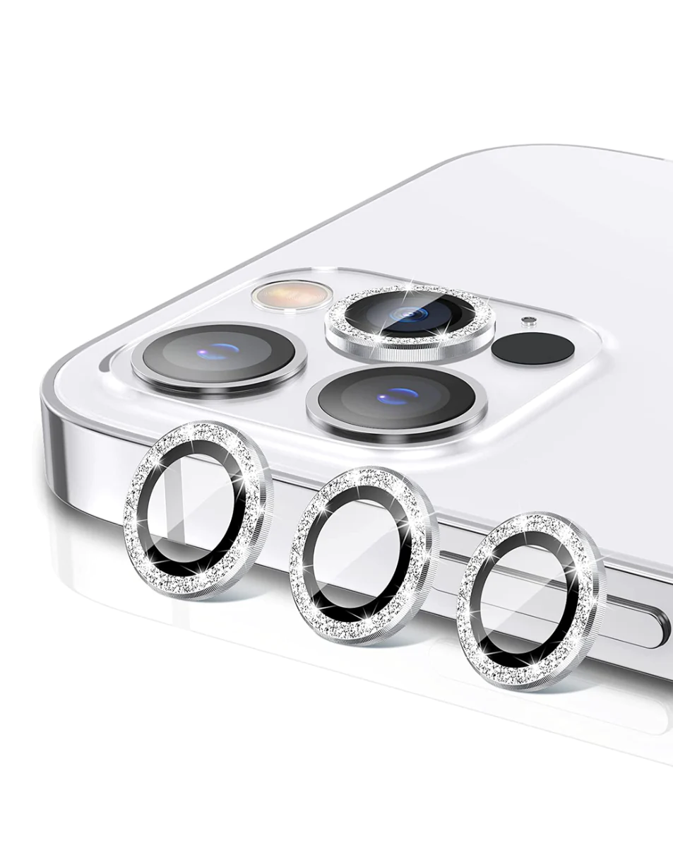 Glitter Eagle Lens Protector for iPhone 13 Pro Max - Silver iPhone 13 Pro Max Silver