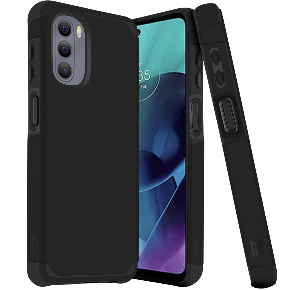 For Motorola Moto G Stylus 4G 2022 Tough Strong Slim Dual-Layer ShockProof Hybrid Case Cover - Black Motorola G STYLUS (2022) 4G LTE Black
