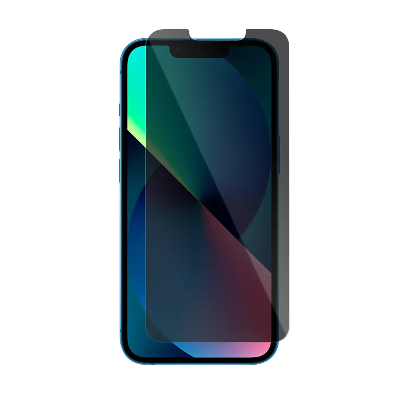 Zadikase Privacy Tempered Glass Screen Protector for iPhone 14 (6.1) - Black iPhone 14 (6.1) Black