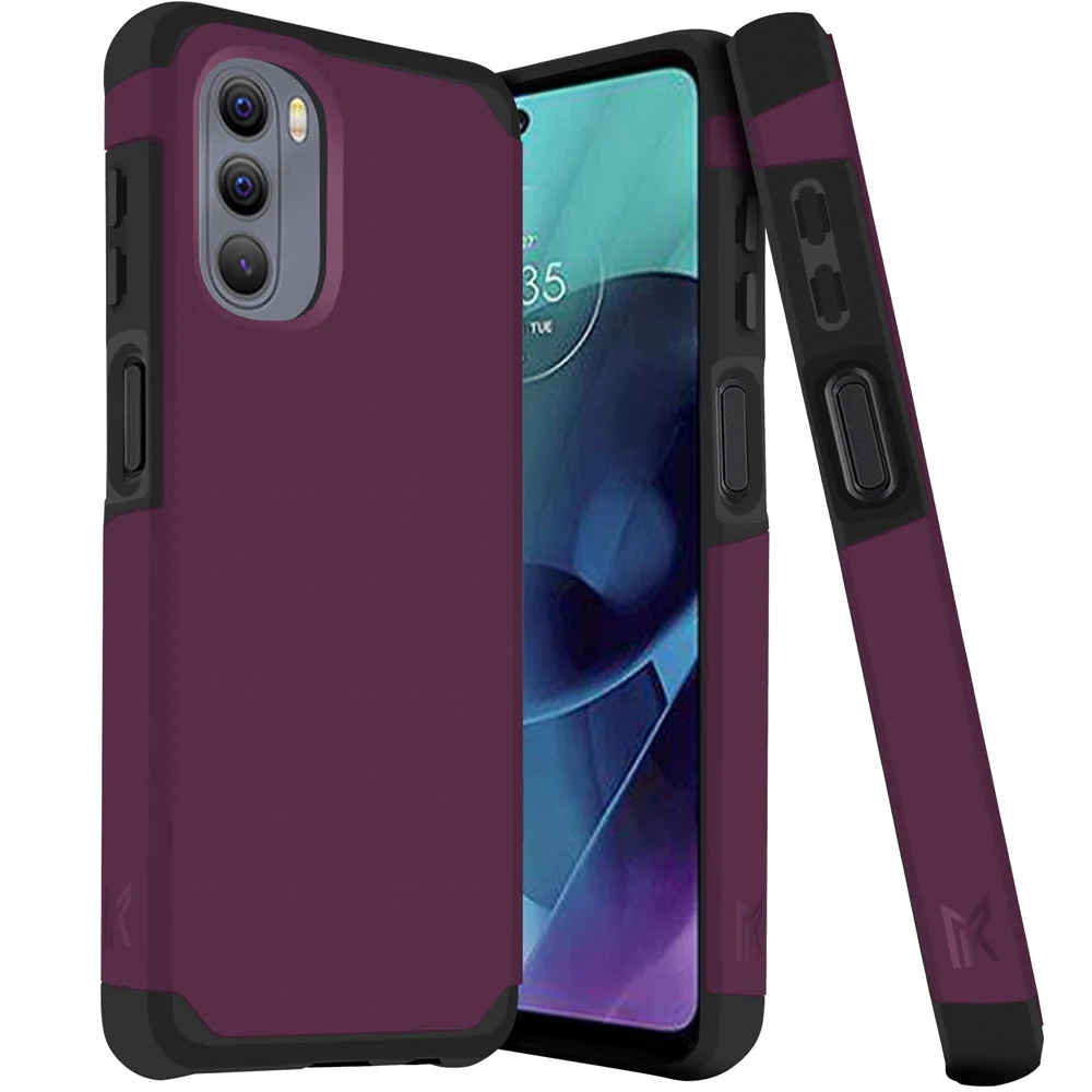 For Motorola Moto G Stylus 4G 2022 MetKase Original ShockProof Case Cover - Magenta Purple Motorola G STYLUS (2022) 4G LTE Magenta Purple