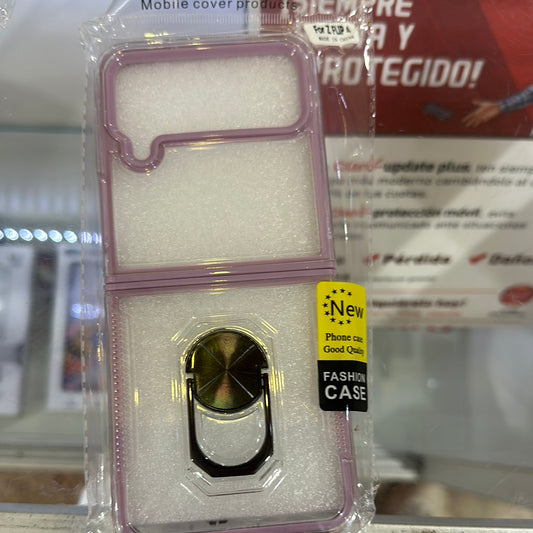 CASE ZFLIP4 PURPLE WITH RING