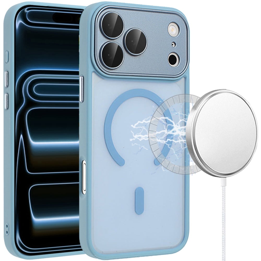 For Apple iPhone 18 Pro Max Matte Frosted Magnetic Hybrid Case with Covered Camera Protection
