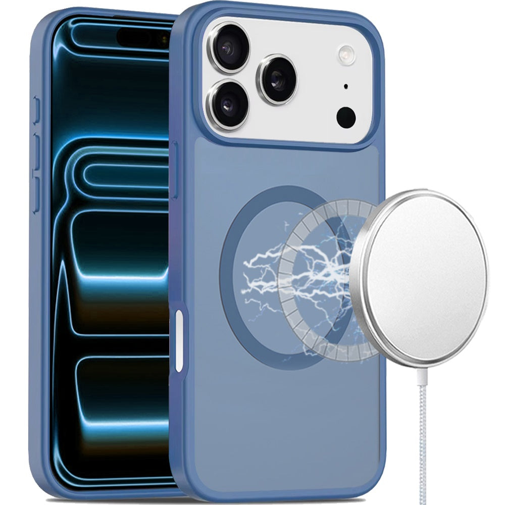 For Apple iPhone 18 Pro [Magnetic Circle] Smooth Safe Matte Feel Hybrid Case