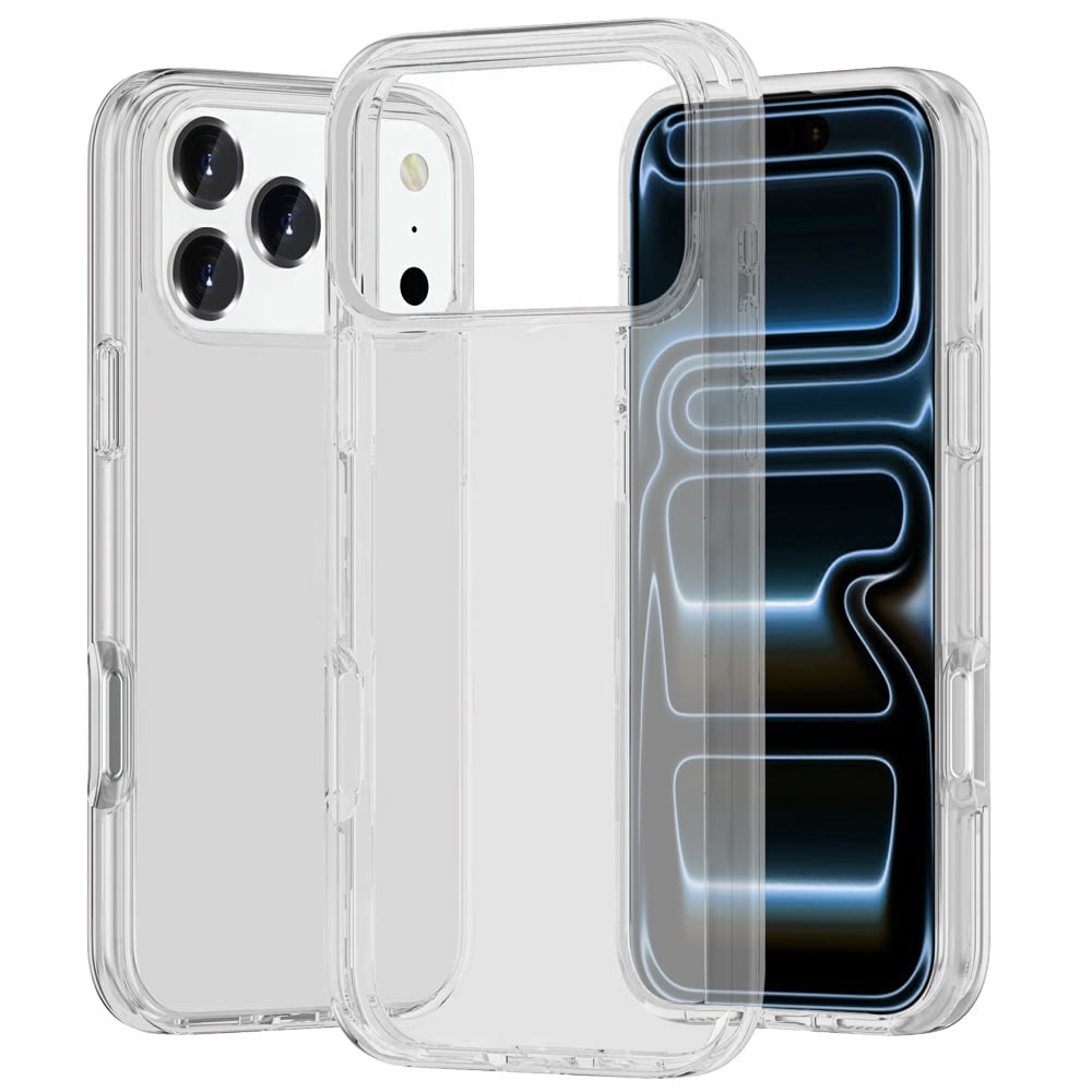 For Apple iPhone 18 Pro Sturdy Ultra Thick 3mm Transparent Hybrid Case Cover