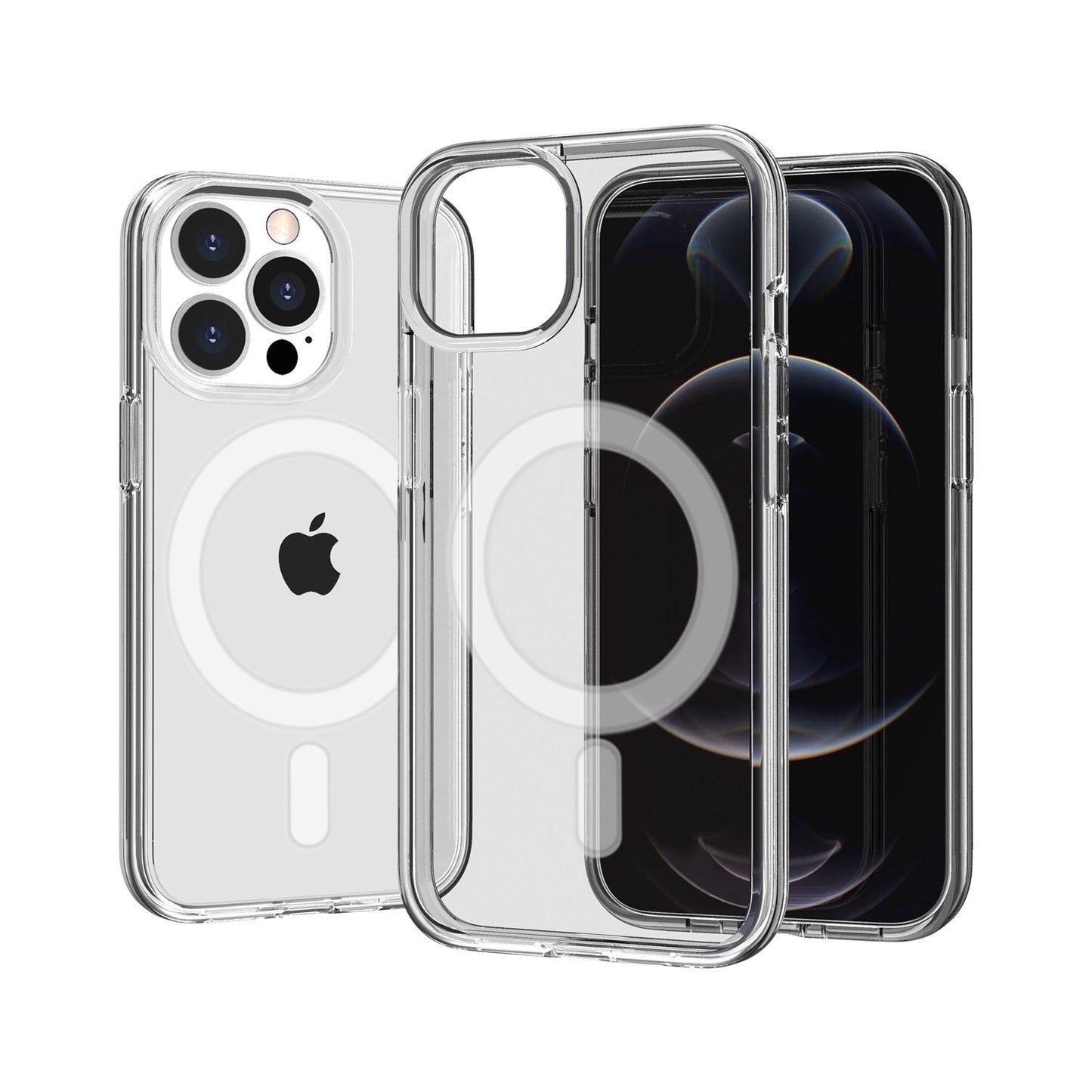 For iPhone 11 (XI6.1) Sturdy Ultra Thick 3mm Transparent Hybrid Case Cover - Clear Apple iPhone 11 6.1in Clear