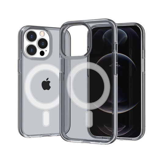 For iPhone 11 (XI6.1) Sturdy Ultra Thick 3mm Transparent Hybrid Case Cover - Smoke Apple iPhone 11 6.1in Smoke