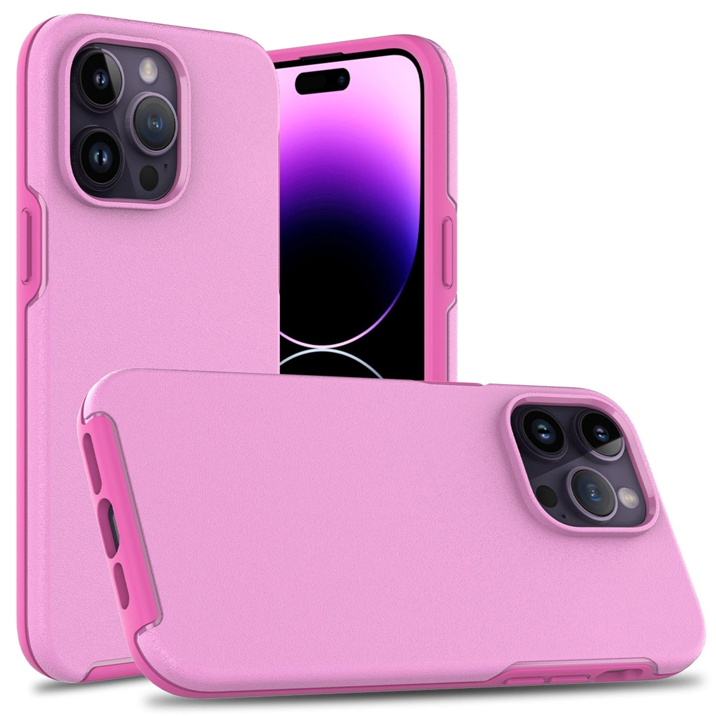 For Samsung S23 Fused Thick Ultra Shockproof Hybrid Case Cover - Pink Samsung Galaxy s23 Pink