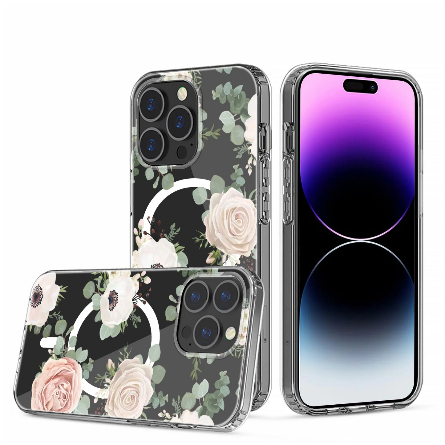 For Apple iPhone 14 PRO 6.1 Magsafe Thick Hybrid Design Cover Case - A Apple iPhone 14 Pro A