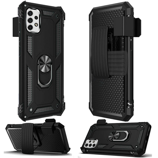 For Samsung A23 5G Holster Magnetic Ringstand Clip Cover Case - Black Samsung Galaxy A23 5G Black