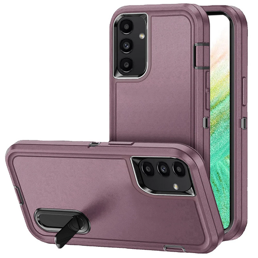 For Samsung A54 PEAK 3in1 Toughest Hybrid with Stand Cover Case - Burgundy/Black Samsung Galaxy A54 5G Burgundy-Black