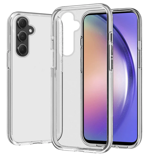 For Samsung A54 Sturdy Ultra Thick 3mm Transparent Hybrid Case Cover - Clear Samsung Galaxy A54 5G Clear